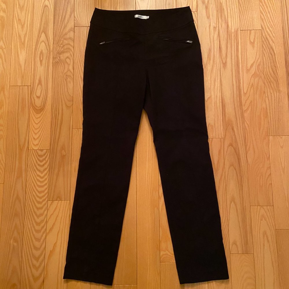 Ricki's Microtwill Slim Leg Black Pants Size 10 - Picture 2 of 11